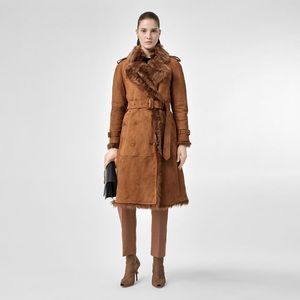 Sherling burberry trench coat